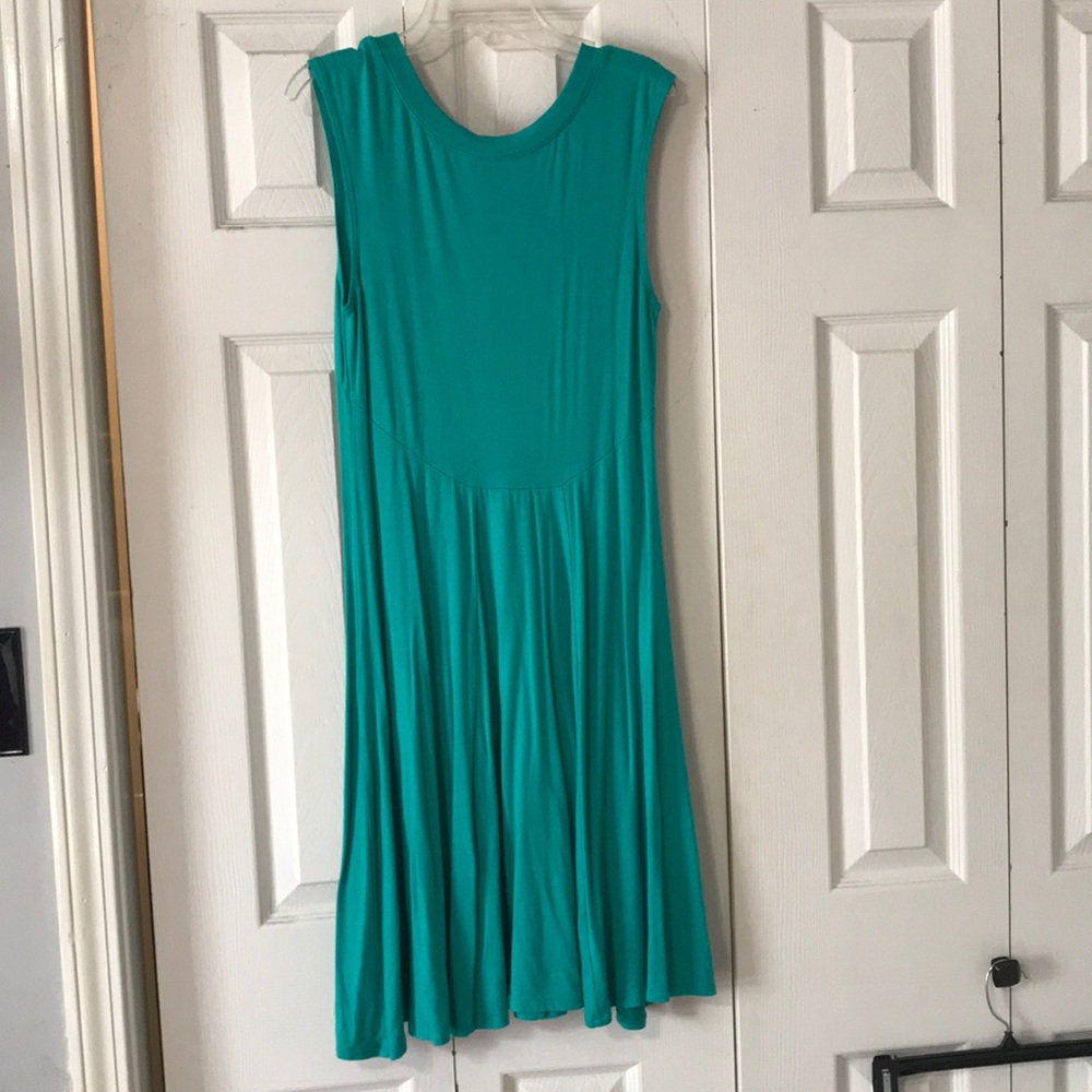Turquoise blue dress
